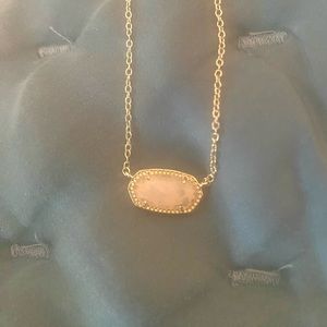 Kendra Scott Gold necklace Rose Quartz Jewel